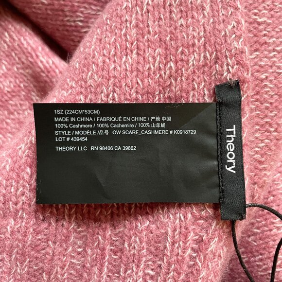 Theory Cashmere Hat and Scarf Set Mauve NEW NWT - Picture 7 of 10